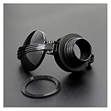  LIANGJING for Harley Sportster 883 1200 XL883 XL1200 48 72 Softail DYNA Touring 1982-2017 Aluminium Brennstoffgaskappe Öltank Abdeckung Protector (Color : Blac)