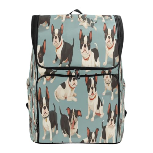 Sac à dos étudiant chiens mignons de grande capacité pour filles et garçons