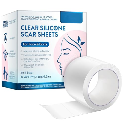 Láminas De Silicona Para Cicatrices, Tiras Para Eliminar Cicatrices, Cinta De Gel De Silicona Impermeable, Parches Multiusos Para Cicatrices, Para Mujeres Y Hombres, Para Un Mejor Tono De Piel