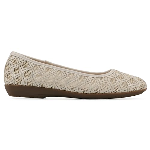 CLIFFS BY WHITE MOUNTAIN Women's Cariann Woven Ballet Flat3