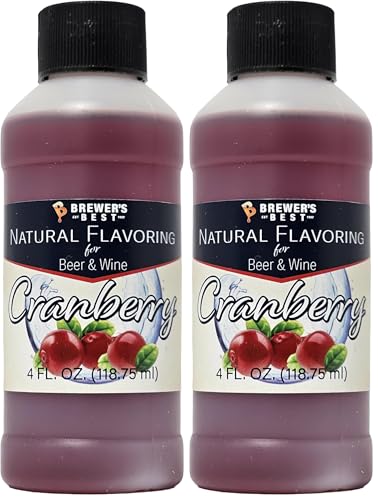 Brewer's Best Natural Beer and Wine Fruit Flavoring (Cranberry) (Pack of 2)
