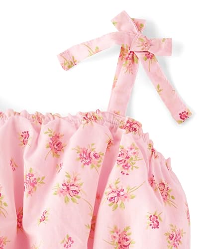 The Children's Place,Girls,Casual Sleeveless Tiered Dresses,Pink Floral,XX-Large2