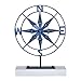 HomeRoots Multi Metal, Other Blue Nautical Compass Sculpture