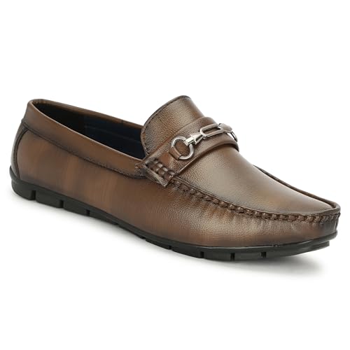 Image of TROTUS Men's Loafer for Men | Stylish & Comfortable with Soft Cushioned Insole | Hand-Stitched Design for Trendy