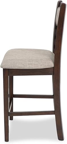 Miniatura 10 de New Classic Furniture Mitchell - Juego de mostrador de 5 piezas con 1 mesa y 4 sillas, color marrón cereza marrón cereza,Beige y marrón,Gris