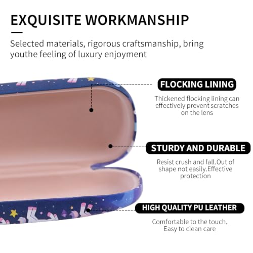 Image of PERFECTSIGHT Hard Shell Eyeglasses Case, Kawaii Protective Glasses Case for Kids, Cute Eyeglass Case for Women Men Girls