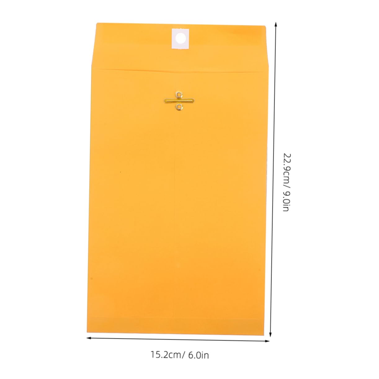 VILLCASE 100pièces Enveloppes à Fermoir Papier Kraft Format Lettre pour Documents et Rangement avec Fermeture à Fermoir et Gommée