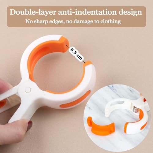 8 Stück Große Handtuchklammern für Strandliegen, Winddicht Wäscheklammern, Strandtuch Klammern, Badetuch Klammern Stabil Towel Clips für Sonnenliegen Pool Stuhl Liege Bettwäsche Kleidung (White)