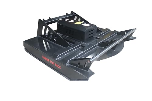 Landy Attachments 65\" Small Skid Steer Hydraulic Heavy Duty Brush Mower Cutter Attachment