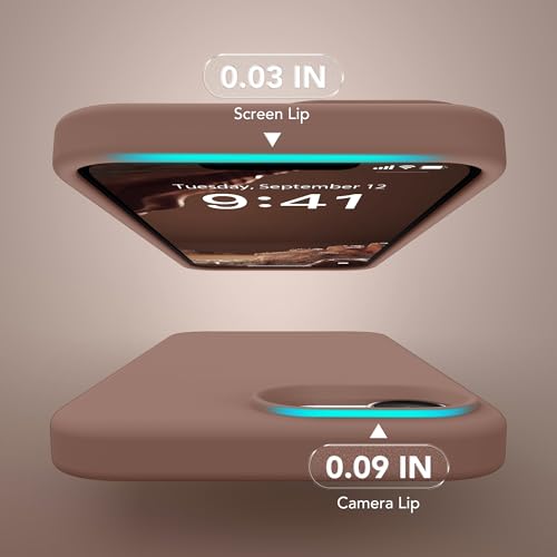 Image of Magnetic for iPhone 17e /iPhone 16e Case, Compatible with MagSafe, [Soft Anti-Scratch Microfiber Lining] Slim Silicone Shockproof Protective Phone Case for iPhone 17e /16e 6.1 inch, Brown
