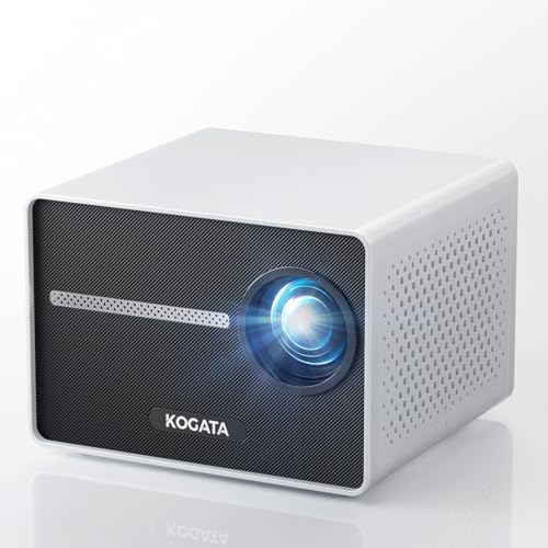 Image of Portable Mini Projector with WiFi and Bluetooth, Kogata 1200ANSI Outdoor Movie Proyector, Electric Focus/4P Keystone/HDR10, 1080P HD Projector for Bedroom Home Theater