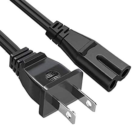 Akuterk UL Listed Power Cord for Sony Playstation 3 PS3 Slim Game Console 2 Prong Power Supply Cord Replacement AC Cable