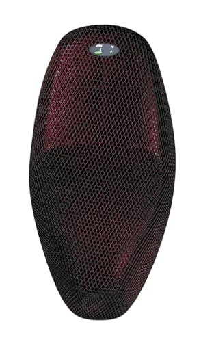 Funda de asiento antideslizante e impermeable con malla 3D para moto 4