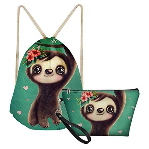 SEANATIVE Cute Sloth Bear Kids Backpack Cover