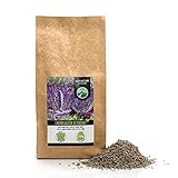 Flores de lavanda secas (250g), lavanda 100% natural, intensivas en fragancias, secas suavemente y sin aditivos para la preparación de té, bolsas de fragancia o decoración