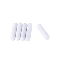 Vista 9 de 10 Uds blanco PTFE Stir Bars 7X30mm laboratorio agitador pulgas laboratorio Spinner para mezclador magnético