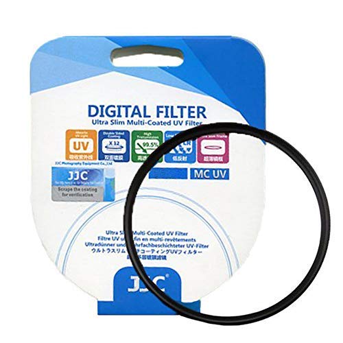 Image of JJC F-MCUV62 UV Protection Filter Digital Slim Multi-Coated Glass Filter for Camera Lens Photography (62mm)