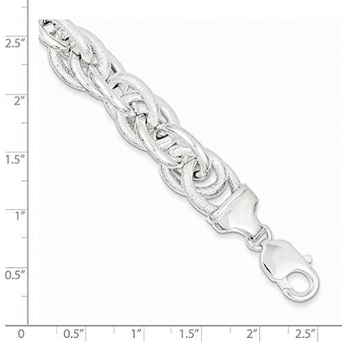Ice Carats 925 Sterling Silver Link Bracelet Chain Fancy Fine Jewelry For Women Gifts For Her #TOP2