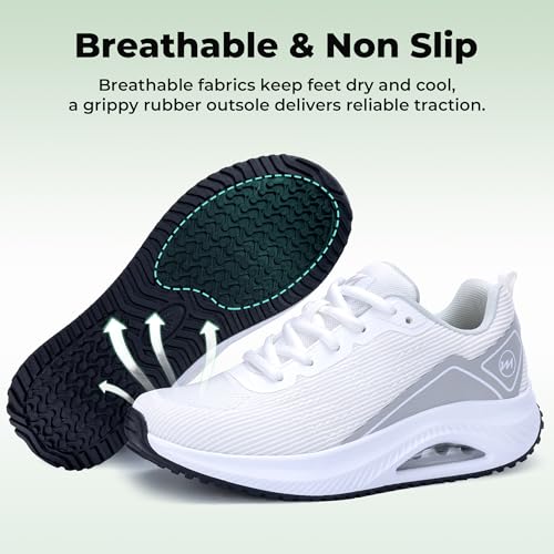 Image of RomenSi Womens Arch Support Walking Shoes Orthotic Fashion Sneakers Tennis Shoes for Plantar Fasciitis Pain Relief US 5.5-11