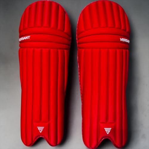 Image of VERSANT OG Moulded Cricket Batting Legguard(Light Weight) (RED, Mens)