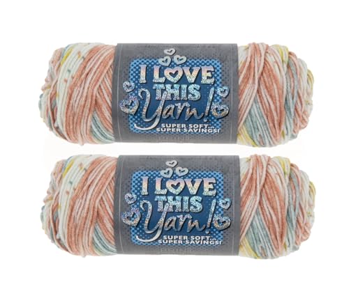 Image of Hobby Lobby Print I Love This Yarn, 870 After-Dinner Laughs, Set of 2 | 4 Medium Weight, 252 Yards Per Skein, For Crocheting & Knitting