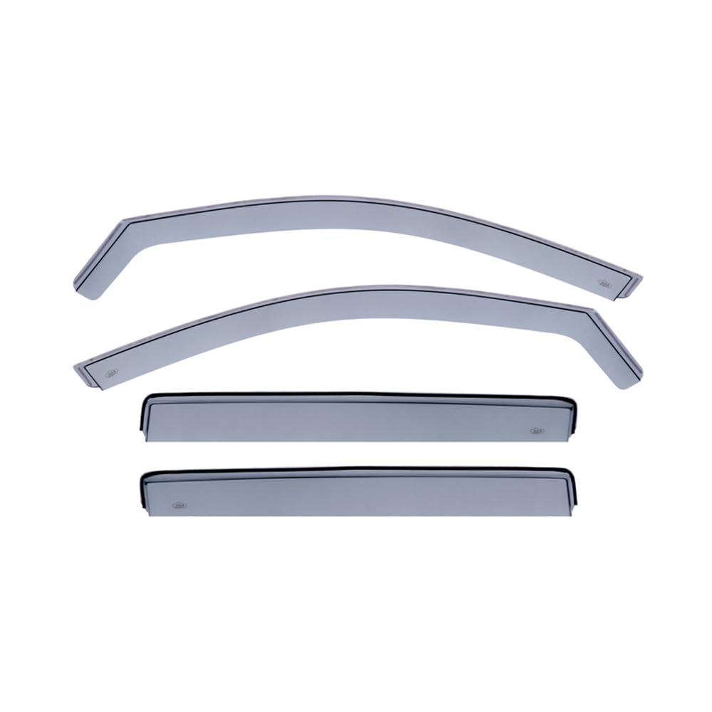 DGA Wind Deflectors Set compatible with Volkswagen T-Roc 2017- (4-pieces), Grey