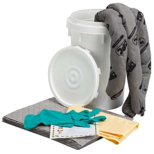 Brady SPC SKA-BKT Allwik 6.5 Gallon Universal Class Spill Bucket, 18 in H x 14 in Dia, Gray