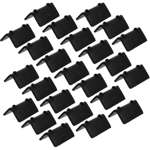 Zerodeko 100pcs Black Plastic Corner Guards for Shipping Thickened L-shaped Edge Protectors and 25mm Reinforced Straps, Cargo Load and Furniture Protection for Industrial Packaging