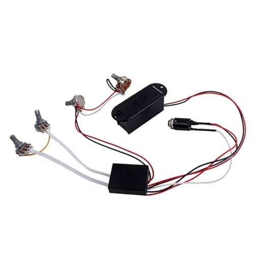 Préampli égaliseur basse actif avec circuit de guitare harnais de câblage et potentiomètres