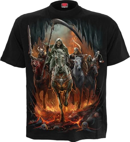 T-Shirt Manches Courtes Noir Regular Ajusté Contre l'Inconfort Quotidien