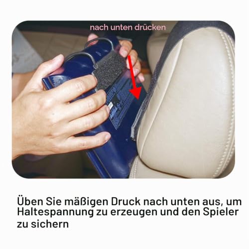 TFY Hülle für Auto-Kopfstützen-Halterung für Portable DVD-Player, mit Displayschutzfolie