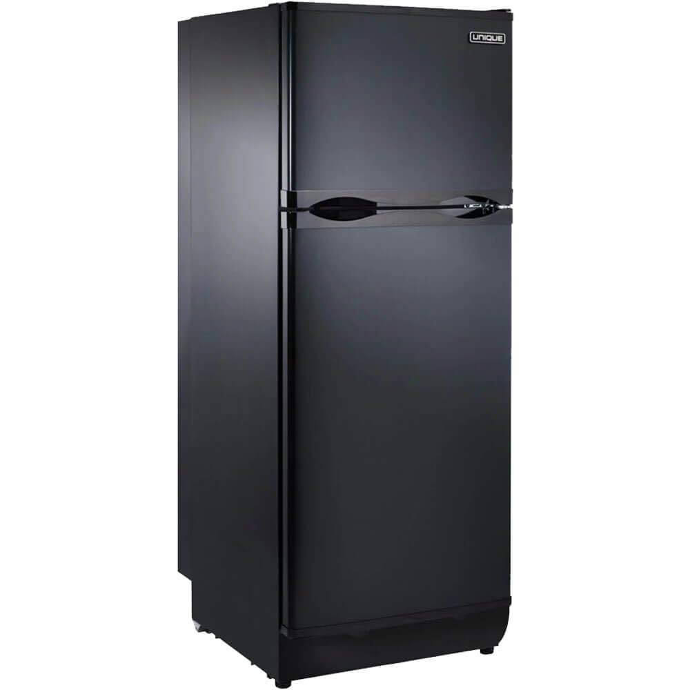 Unique Appliances Ugp-10c Sm B Off-Grid 10 Cu. Ft. Propane Top Freezer Refrigerator, Black; Battery-Operated Interior Light; Front-Mounted Controls With Cover; Dual Power on Fridge.com - View 4