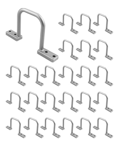 25 Pcs 2 Inch Distribution Rings Aluminum D Ring for Sorting Out Electric Cables, Cable Management, for Commercial and Residential Use, Silver