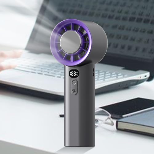 Ventilateur portable rechargeable compact à vitesses multiples intelligentes - 4