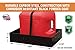 Buyers Products LT30 Gas Container Rack for Open & Enclosed Landscape Trucks and Trailers, 2.5/5 Gallon Can Holder, Made In The USA, Landscape Trailer Accessories, Lawn Care Equipment, Landscape Tools