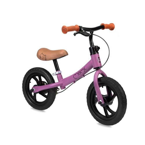Momi BREKI Bicicletta senza pedali per bambine e per bambini e bambini a partire da 3 anni (peso corporeo massimo 25 kg), telaio in metallo stabile e leggero con un peso di 3 kg
