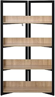 HOMCOM 4-Tier Triangle Frame Storage Shelf Bookshelf Display Unit Cabinet Steel Frame Home Office Organisation Freestanding 90L x 39W x 160L cm