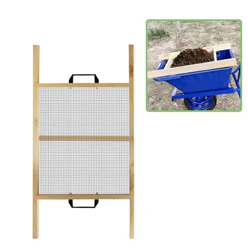 Large Soil Sifter Rock Sifter Soil Sifter for Gardening Compost Sifter for Sand Leaves & Compost Fits Wheelbarrow