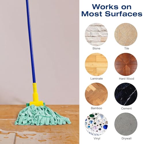 Image of Matthew Cleaning Microfiber Tube Mop(Large,Green,3Pack) Heavy Duty Mop Head Replacement,Excellent Absorbency,Premium launderability,Reusable,Loop end for Home,Commercial&Industrial Use