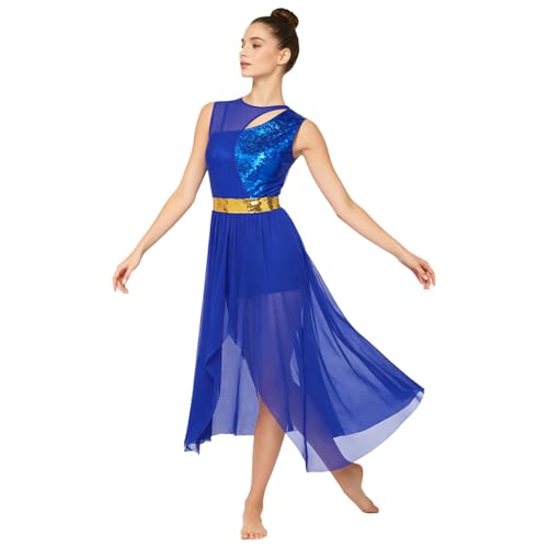 Robe danse lyrique artistique patchwork metallique et voile de ballet