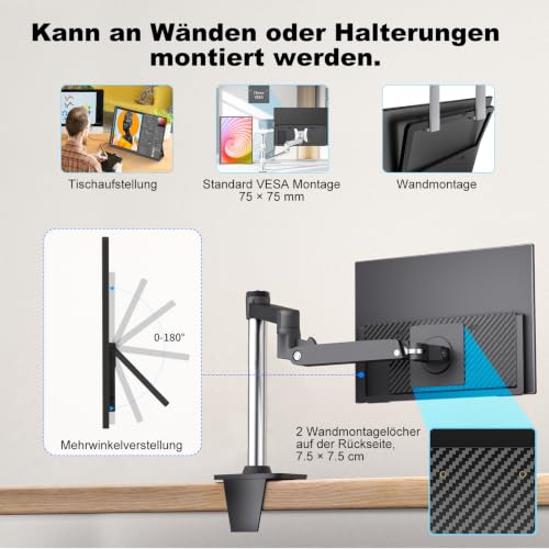 HGFRTEE Portable Monitor 13,5 Zoll, 2,2K(2256x1504), 3:2, 100% sRGB, HDR10 – Ansicht 6