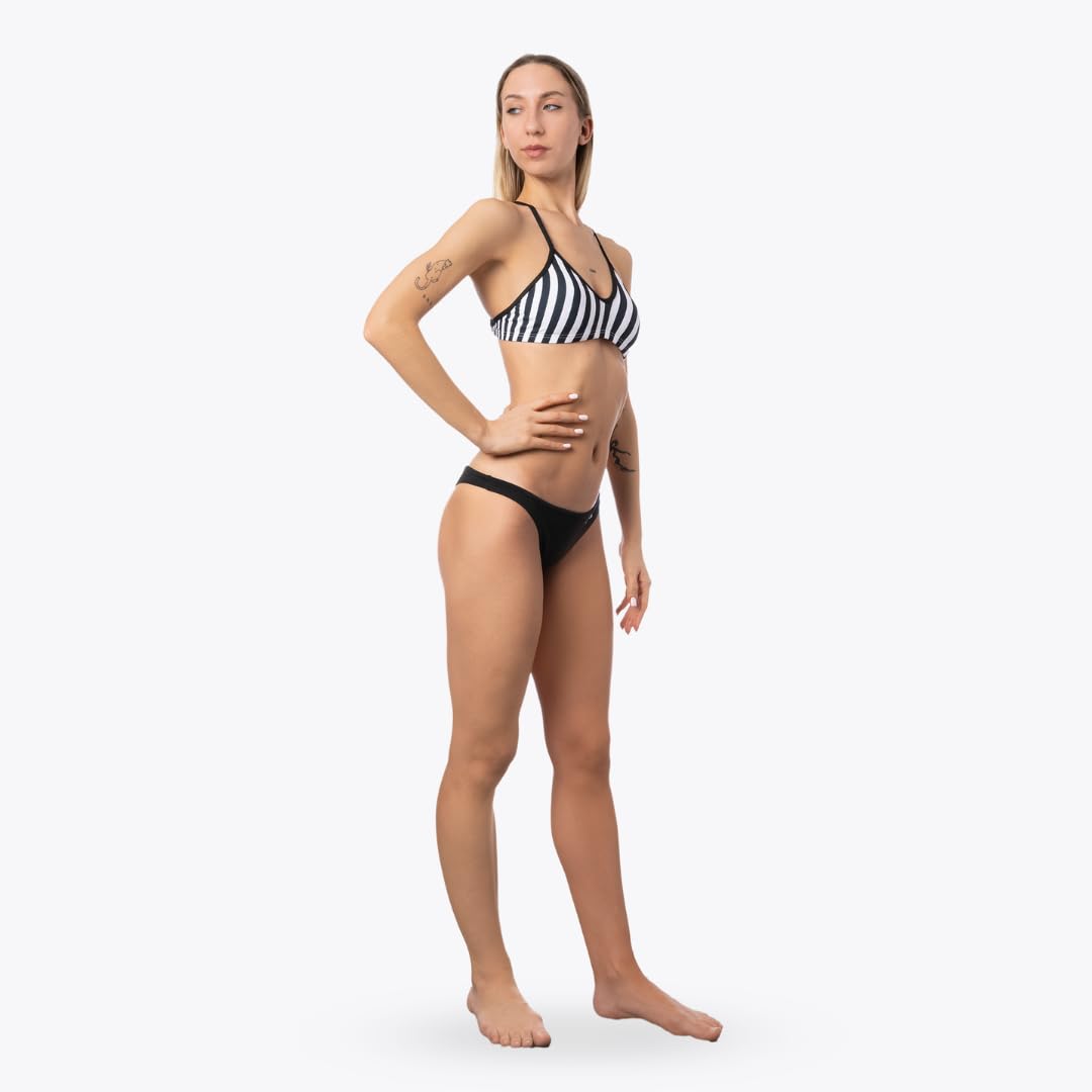 Okeo Costume Piscina Donna, Costume Nuoto Donna, Due Pezzi, Push up con Coppe Estraibili, Tessuto in Revolutional Shiro, Foderato, Fantasia tigrata