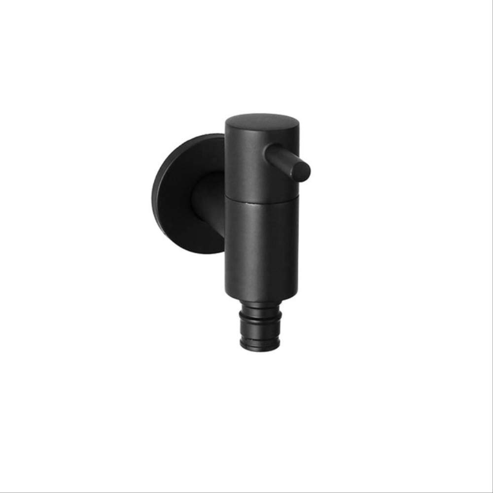 ZYCHSJXA Black/Chrome Wall Mounted Washing Machine Tap Mop Pool Garden Outdoor Bathroom Water Faucet D washingmachine tap