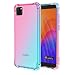 Produktbild HAOYE Hülle für Huawei Y5p Hülle, Farbverlauf-TPU Handyhülle, [Vier Ecken Verstärken] Weiche Transparent Silikon Soft TPU Case Schock-Absorption Durchsichtig Schutzhülle (Pink/Grün)