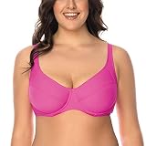 VIVISENCE Bikini BH Dame Bademode Soft Cups Musterlos 3216, Pink,95G