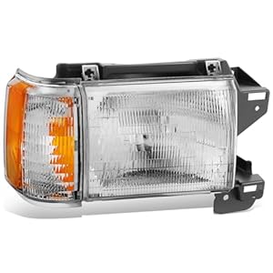 DNA MOTORING Right Headlamp Headlight Assembly Compatible With Ford Bronco F150 F250 F350 1987-1991, HL-OH-F15087-OEM-R
