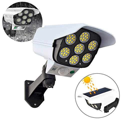 Luminaria em Formato De Câmera Refletor LED Potente Moderna Carregável Por Energia Solar Sensor De M