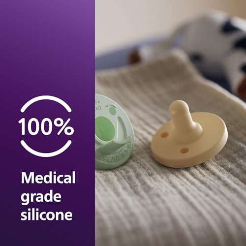 Philips Avent Soothie Baby Pacifier for 3-18 Months, BPA-Free, 4-Pack,