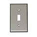 Mulberry 93071 1 Gang Standard-Size Toggle Switch Wallplate Stainless Steel,
