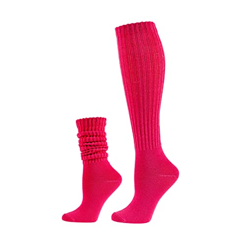 Image of Women Girls Slouchy Socks, Slouch Socks Scrunch Socks Scrunchie Socks for Spring Summer,2 Pairs